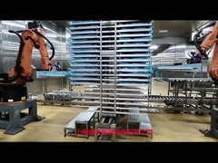 Cella robot industriale montata a pavimento con portata di 2033 mm e peso di circa 665 kg