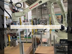 Industria Robotica OEM Kawasaki Palletizer Robot CP300L Pavimento