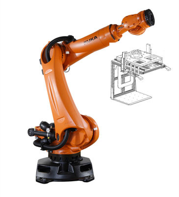 KR 210 R2700 Prime Kuka Robot Arm posizione di montaggio intelligente a pavimento